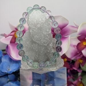 Flourite Bracelet- UV Reactive 8mm